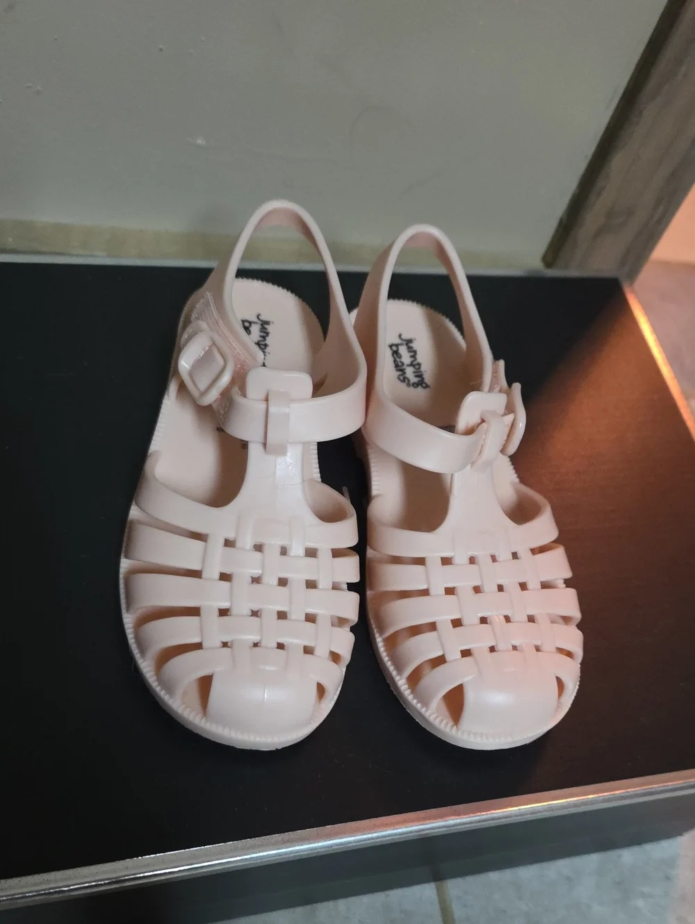 jumping beans Pale Pink Jelly Fisherman Sandals